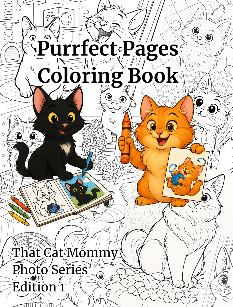 Cover Purrfect Pages Coloring Book