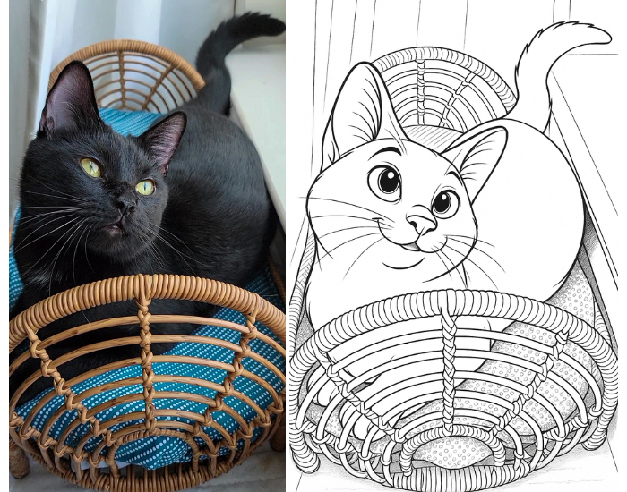 cat coloring book True